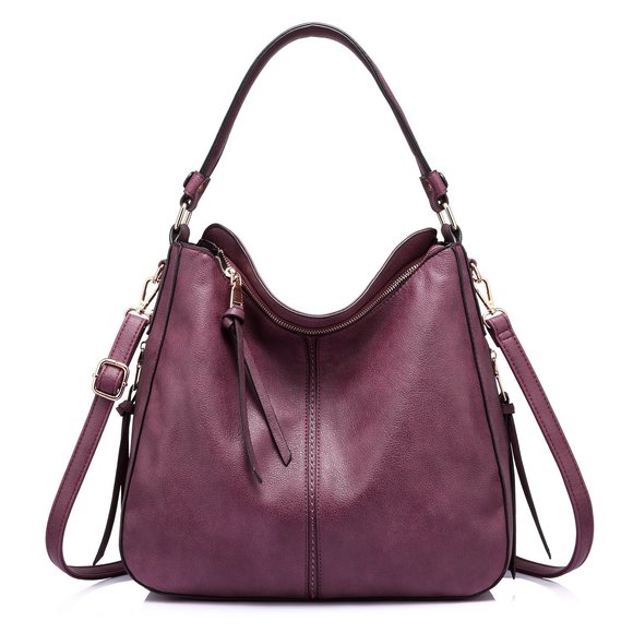 Handbags Large Desner Ladies Hobo Bag Bucket Purse Faux Leather ^-^ - Picture 1 of 6